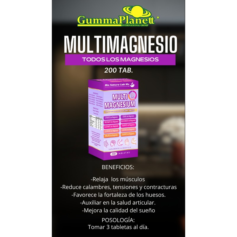 MULTIMAGNESIUM 200 TABLETAS